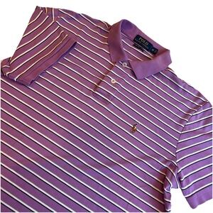 Polo‎ Ralph Lauren Soft Touch Pima Cotton Purple Stripe Men's MEDIUM